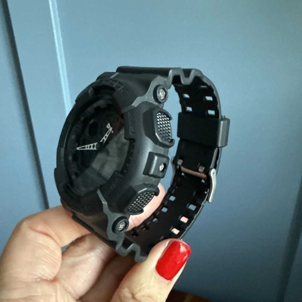 Casio G-Shock GA-100-1A1 Men Black Analog Digital Watch Module 5081 New Battery